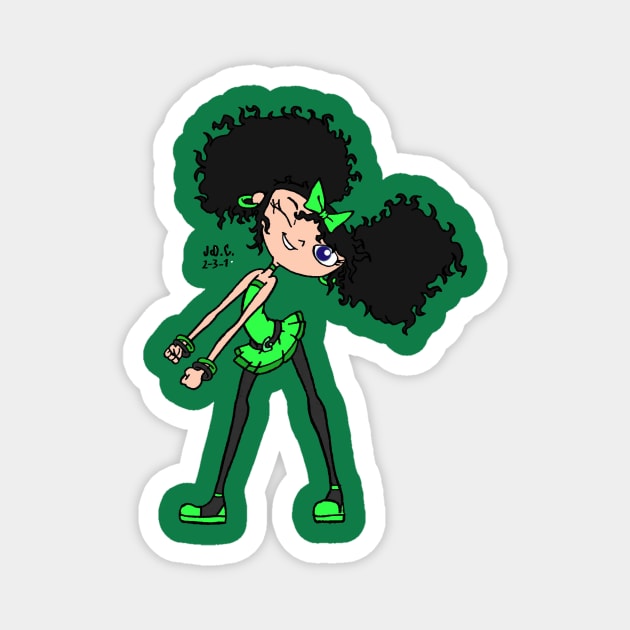 Izzy Green Magnet by TeeJay93