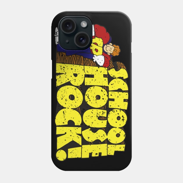 Schoolhouse Rock 70s Cartoon Vintage Logo Phone Case by Mandra