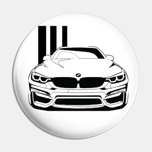 Sports Car Illustration Pin