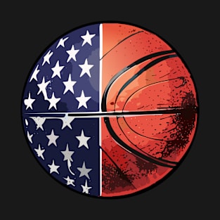 American Flag Basketball T-Shirt