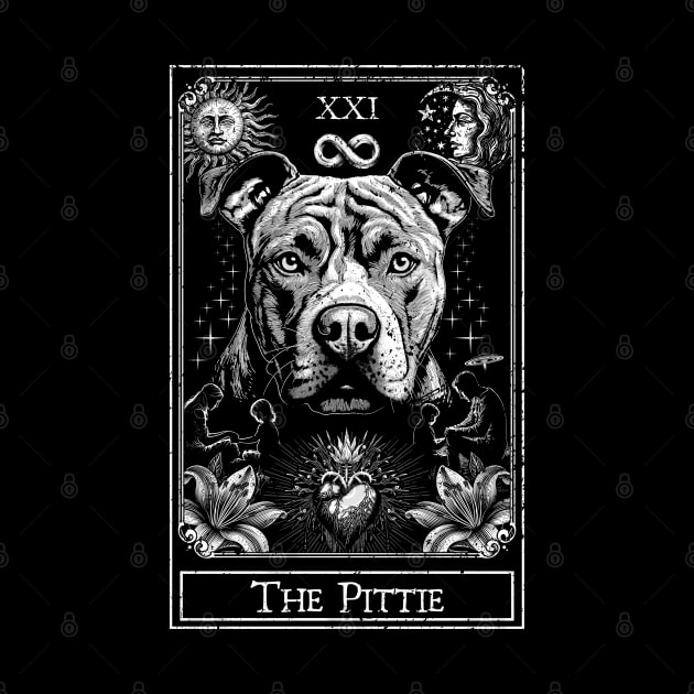 The Pittie Tarot Card, The Pitbull Tarot for Pit Bull Lovers by RebelPawCo
