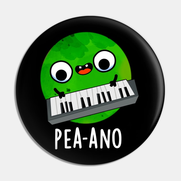 Pea-ano Funny Music Veggie Pea Pun Pin by punnybone