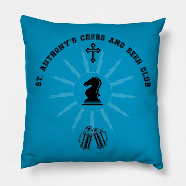 Chess Club Pillow by KerakDesigns