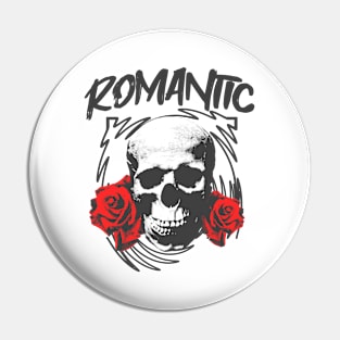 Romantic Skull Retro Style Design Pin