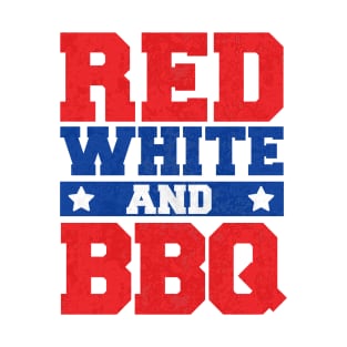 Red White and Bbq 4Th Of July T-Shirt