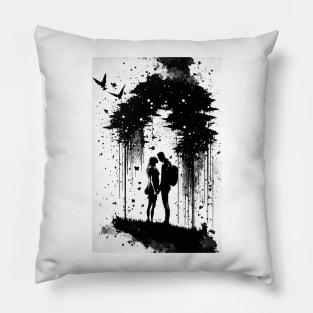 Love Ink Painting Pillow