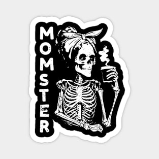 For Mom Monster Lazy Creepy Halloween Skeleton Magnet