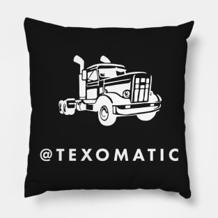 Texomatic White Truck Pillow