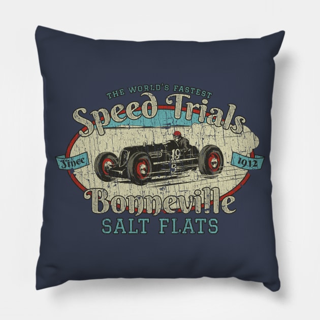 Bonneville Speed Trials 1912 Pillow by JCD666