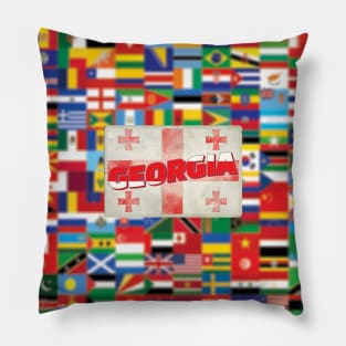 Georgia Vintage style retro souvenir Pillow