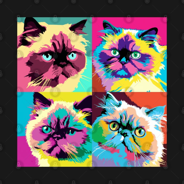 Himalayan Pop Art - Cat Lover Gift by PawPopArt