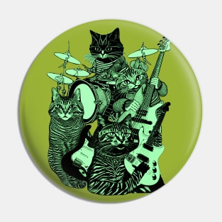 Band of Cats Pin