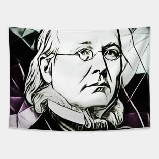 Horace Greeley Black and White Portrait | Horace Greeley Artwork 4 Tapestry