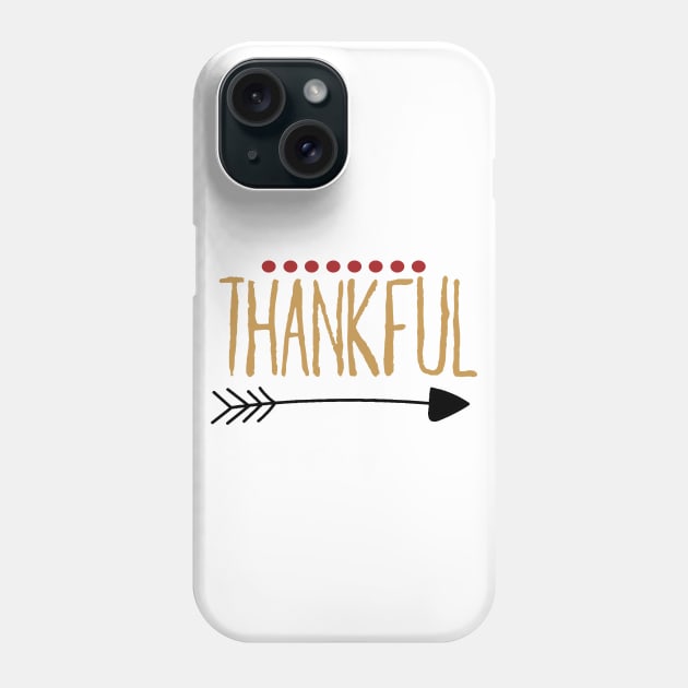 Thankful Hand Writing Arrow Phone Case by JakeRhodes