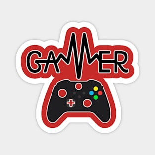 Gamer Heartbeat Xbox Black Magnet