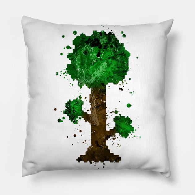 Terraria (Colored) Pillow by JonathonSummers