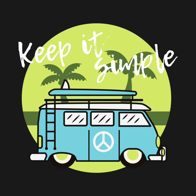 Keep it simple green design for van lifers and van enthusiasts by BlueLightDesign