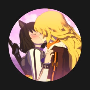 Bumbleby Kiss Yang Xiao Long and Blake Belladonna from RWBY T-Shirt