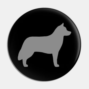 Siberian Husky Silhouette Pin