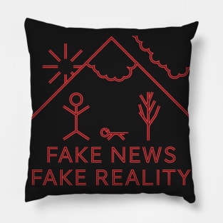 Fake News Fake Reality Pillow