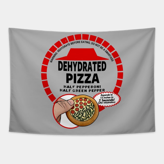 80s Time Travel Movies Retro Scifi Futuristic Pizza Tapestry by BoggsNicolas