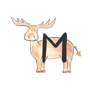 M is for Moose T-Shirt