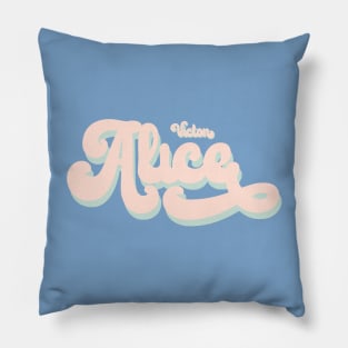 Victon Alice typography Pillow