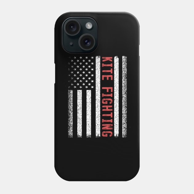 Kite Fighting American Flag 4th of July Phone Case by magazin