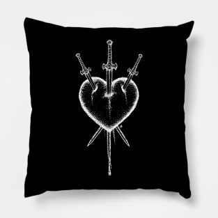 3 of swords Design Pillow