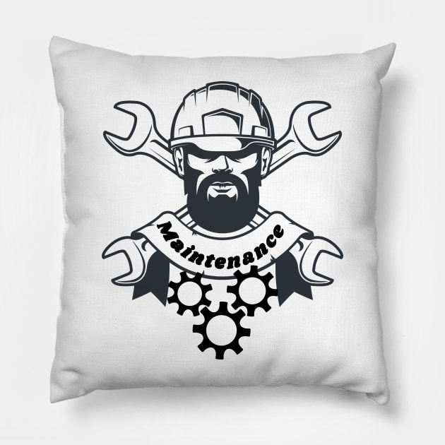 Maintenance phase Pillow by Aphro art design 