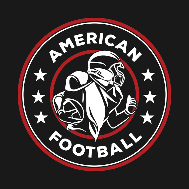 American Star Football Player by superdupertees