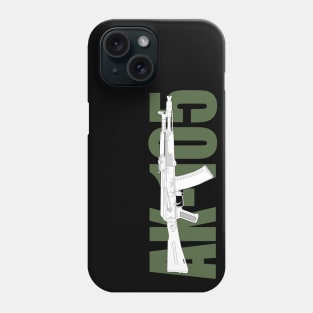 AK-105 Kalashnikov assault rifle (white version) Phone Case