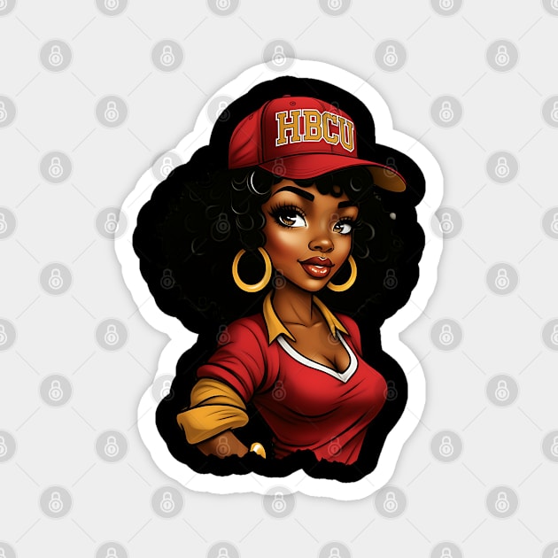 HBCU Woman Magnet by UrbanLifeApparel