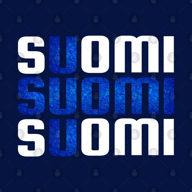 Suomi Finland flag by Purrfect