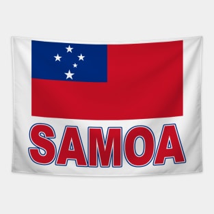 The Pride of Samoa - Samoan Flag Design Tapestry