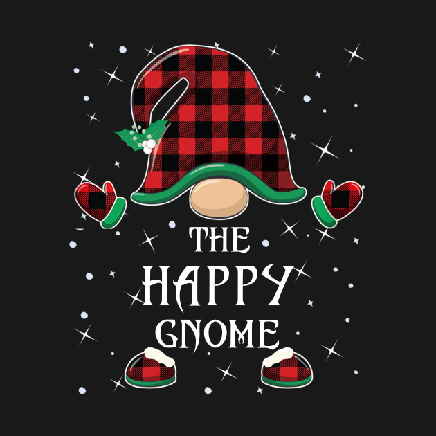 Discover The Happy Gnome Matching Family Christmas Pajama - Happy Christmas - T-Shirt