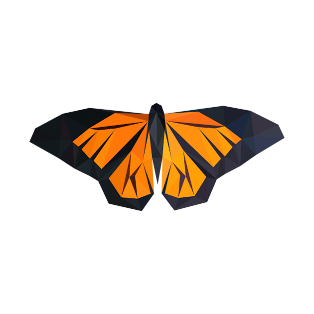 Low Poly Monarch Butterfly by DigitalShards