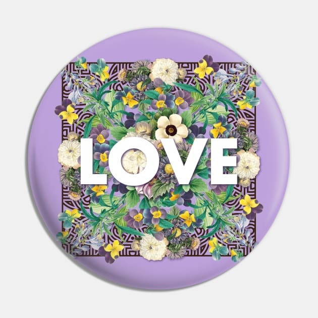 LOVE Purple flowers Pin by DADDY DD