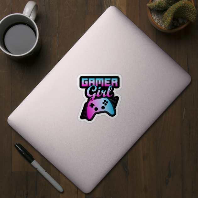 Gamer Girl Funny Video Gaming Game Controller Graphic Gift - Gamer Girl  Gift - Sticker