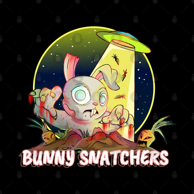 Cute Bunny Snatcher Rabbit Zombie by Trendy Black Sheep