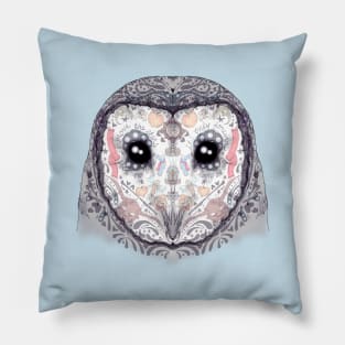 Sugar Skull Owl Pillow