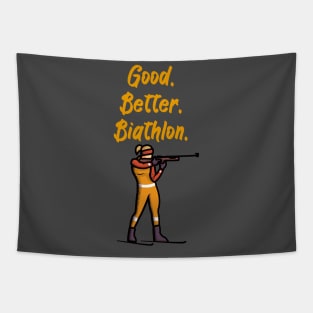 Good Better Biathlon Tapestry