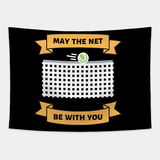 May The Net Be With You US OPEN Tennis. Tapestry by TopTennisMerch