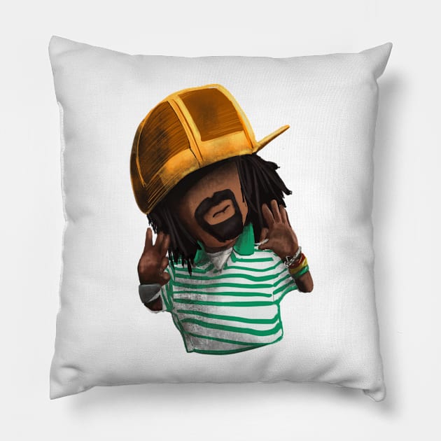 Mac Dre! (Legendz) Pillow by ericjueillustrates