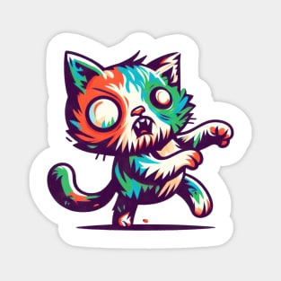 Zombie cat Magnet