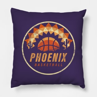 Cool Phoenix Suns Vintage Basketball logo Redesign Pillow