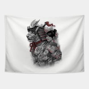 Tiger Samurai Tapestry