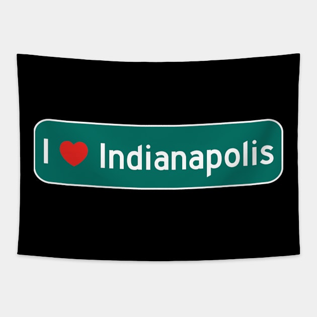 I Love Indianapolis! Tapestry by MysticTimeline