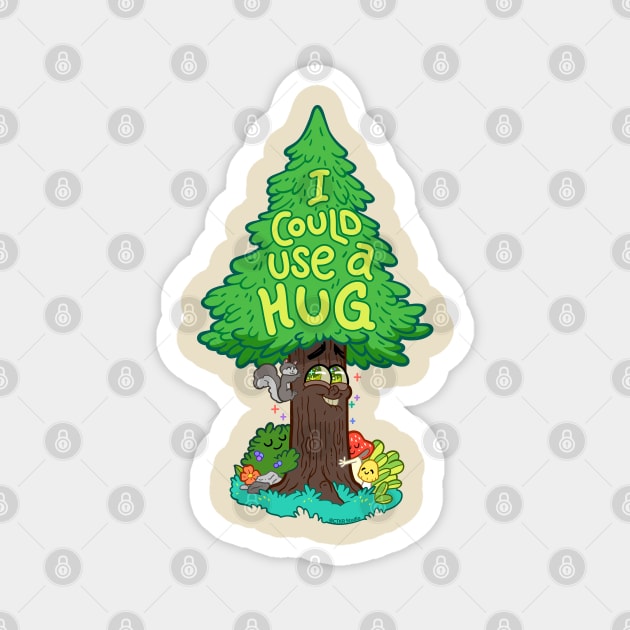 I Could Use a Hug ~ Tree Hugger Magnet by CTKR Studio