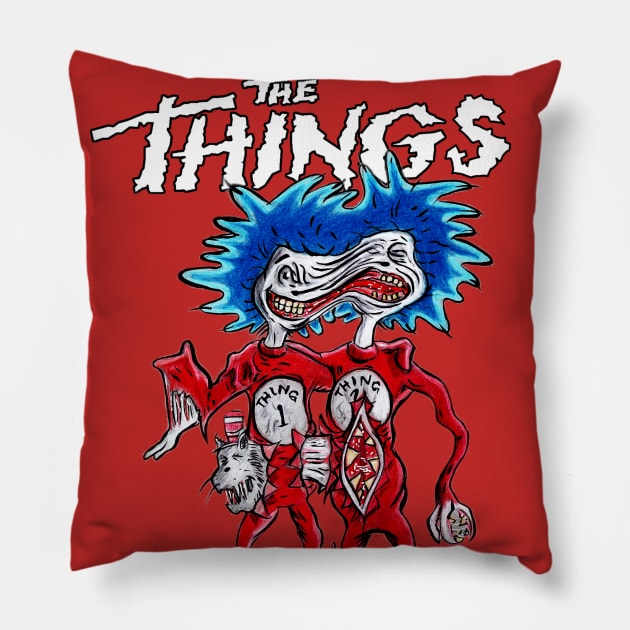 The Things Pillow by santillanesarte